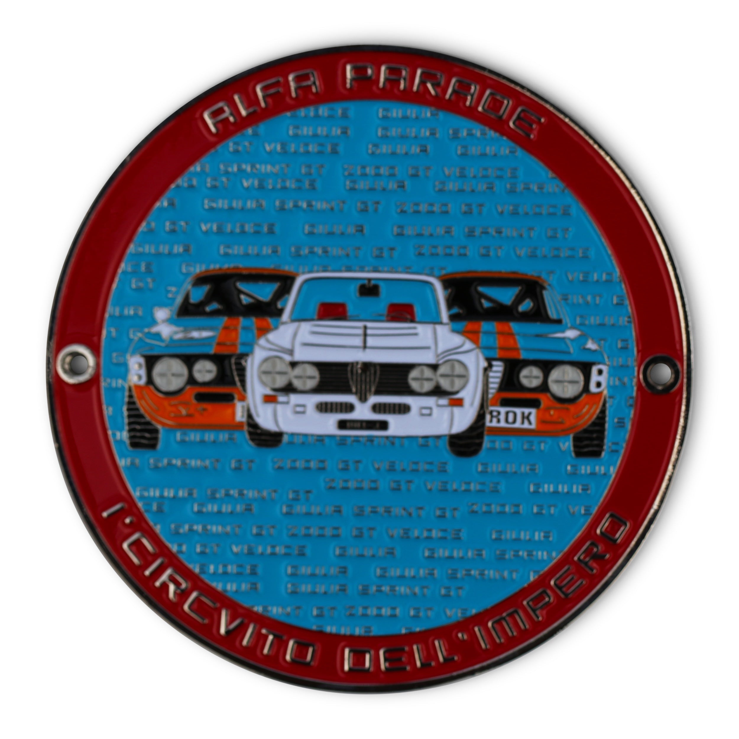 Badge Vintage De Radiateur De Voiture - Rallye Merano 1979 Italie, Occasion, Pièce De Collection
